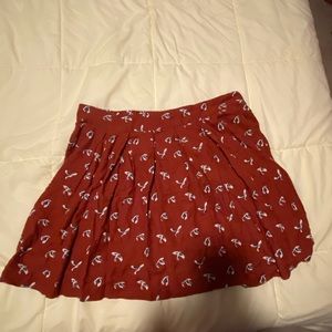 Gap Red flowy skirt